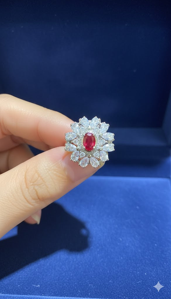 Flower Cluster Ring