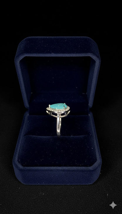 Pear Cut Halo Ring