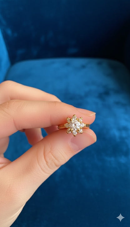 Floral Cluster Ring