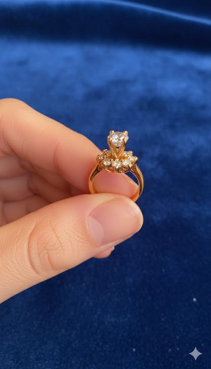 Floral Cluster Ring