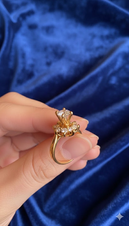 Floral Cluster Ring