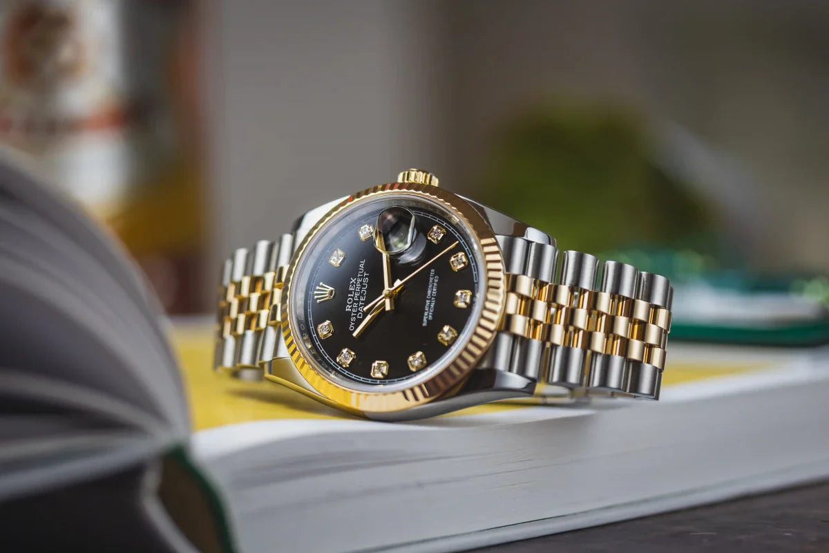 Rolex Datejust Stoned Dial Automatic Watch