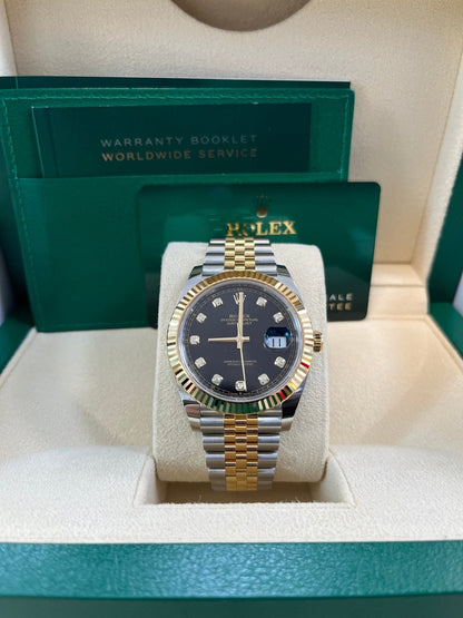 Rolex Datejust Stoned Dial Automatic Watch