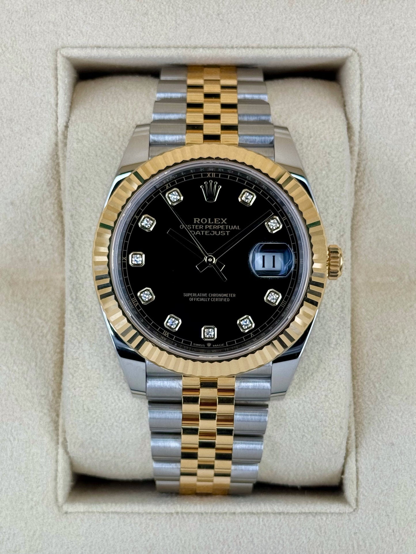 Rolex Datejust Stoned Dial Automatic Watch