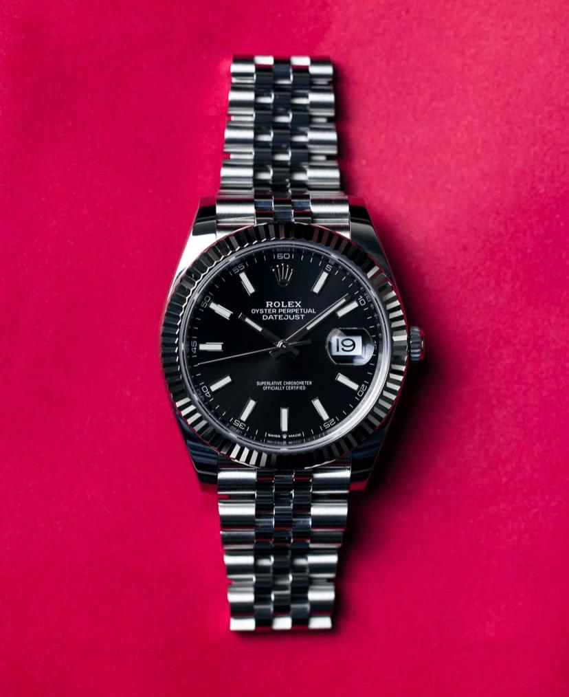 Rolex Datejust Stoned Dial Watch