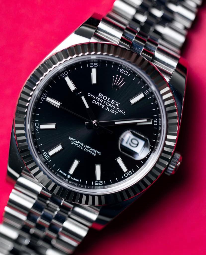Rolex Datejust Stoned Dial Watch