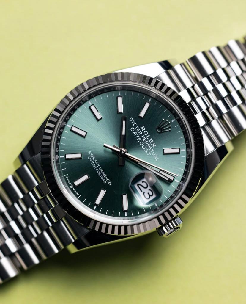 Rolex Datejust Stoned Dial Watch