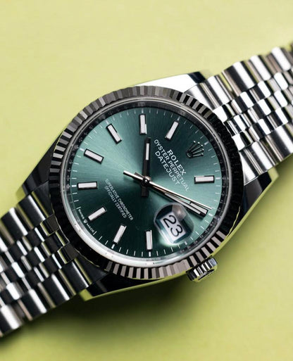 Rolex Datejust Stoned Dial Watch