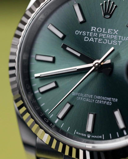 Rolex Datejust Stoned Dial Watch