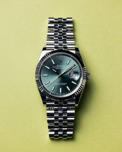 Rolex Datejust Stoned Dial Watch