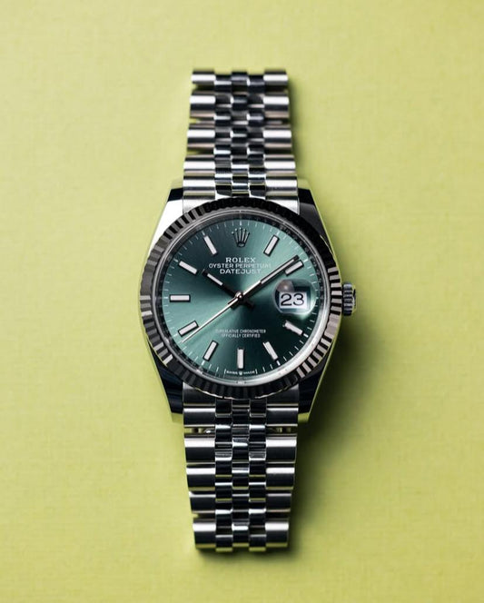 Rolex Datejust Stoned Dial Watch