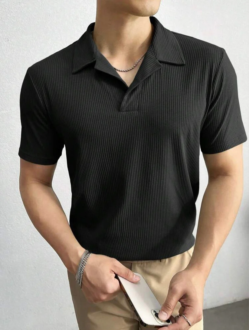 Premium Waffle Knitted Polo - Image 2
