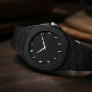 Full Black Arabic Aura Watch